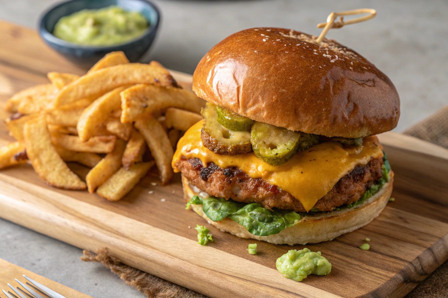 Hamburguesa de Pollo Crujiente Estilo KFC en Freidora de aire - Airfryer