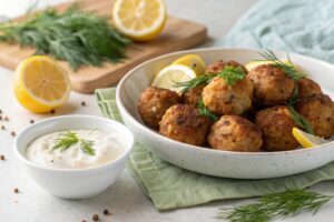 Albóndigas de Salmón Crujientes en Freidora de Aire