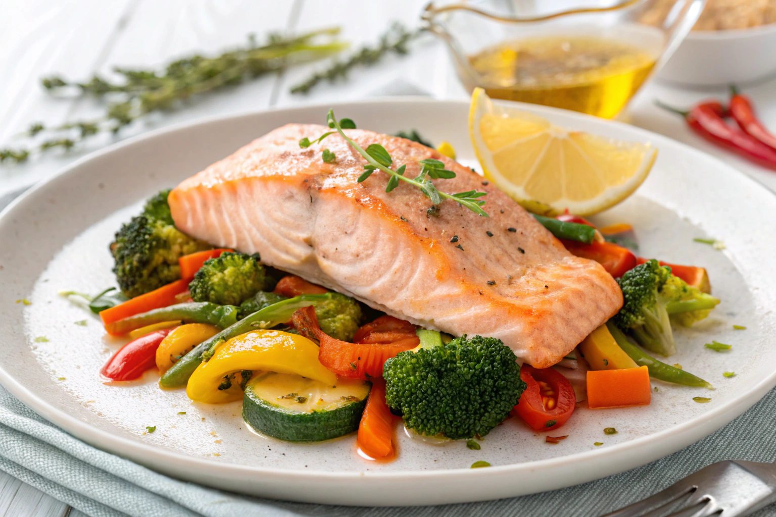 Salmón al Vapor con Verduras en Thermomix: Salud y Sabor en 25 Minutos