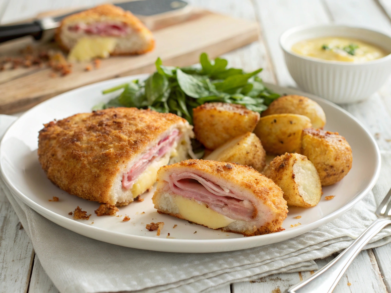 Cordon Bleu crujiente en freidora de aire - airfryer