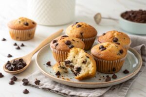 Muffins de vainilla y chocolate en Airfryer