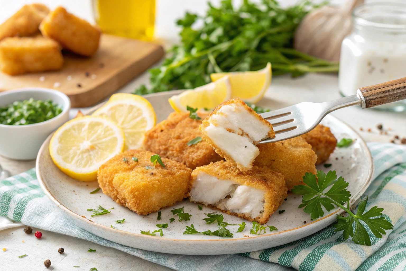 Bacalao crujiente en freidora de aire