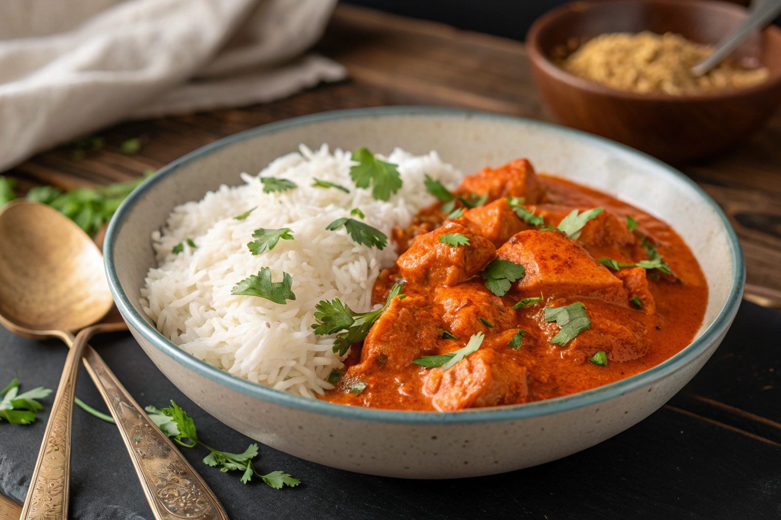 Pollo tikka masala en freidora de aire - air fryer