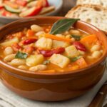 Guiso de alubias con patatas y verduras - PLATO DE CUCHARA con Thermomix