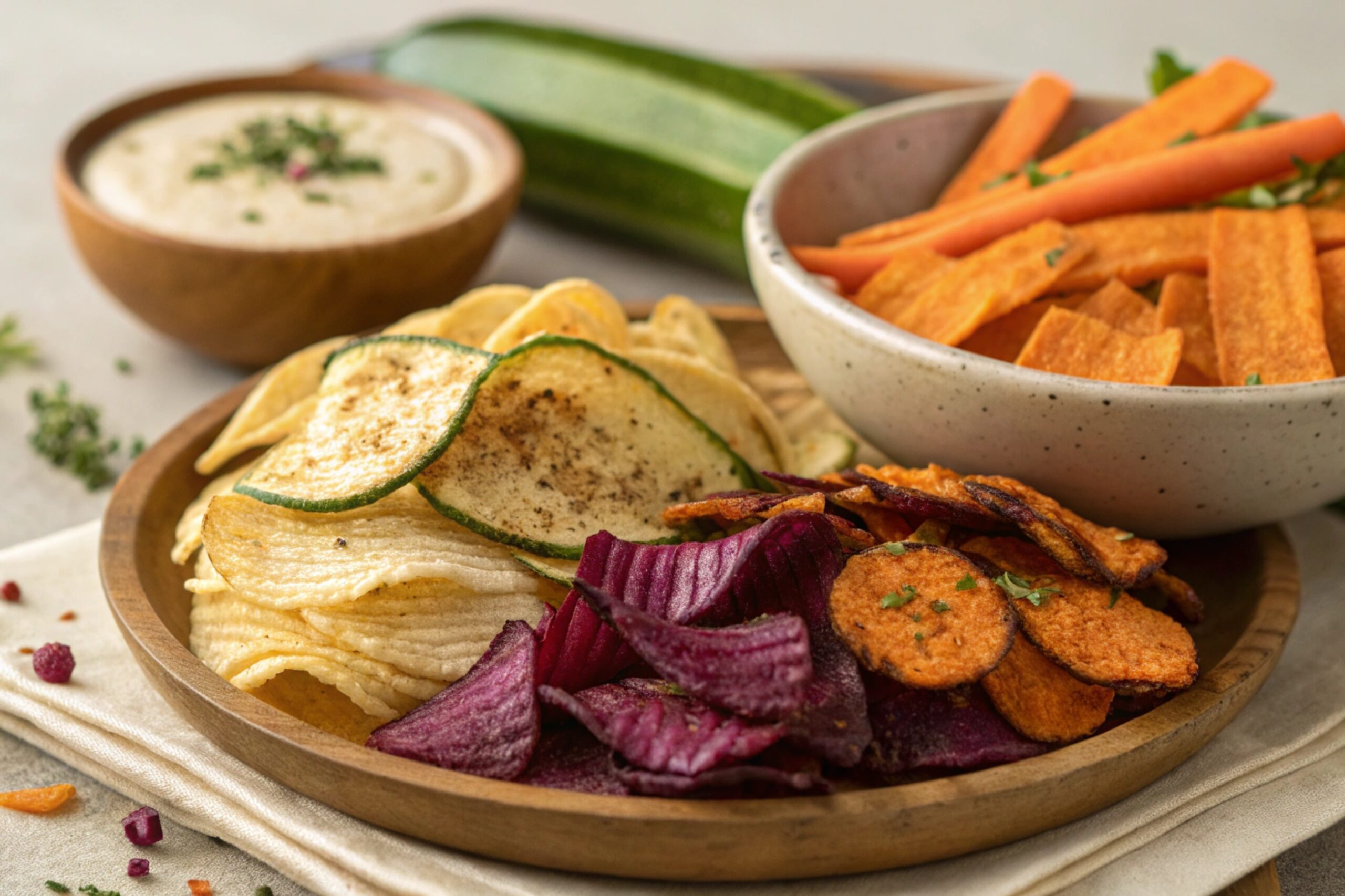 Chips de Verduras en Freidora de Aire