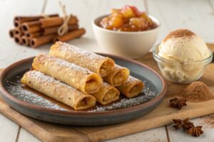 Taquitos de Tarta de Manzana en Freidora de Aire