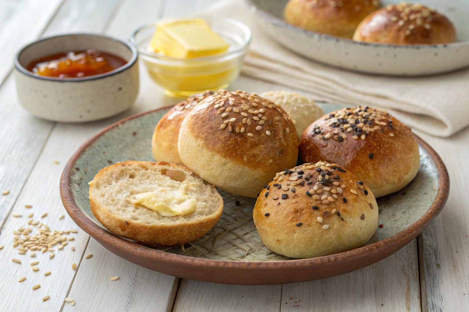 Panecillos de trigo crujientes en freidora de aire - air fryer