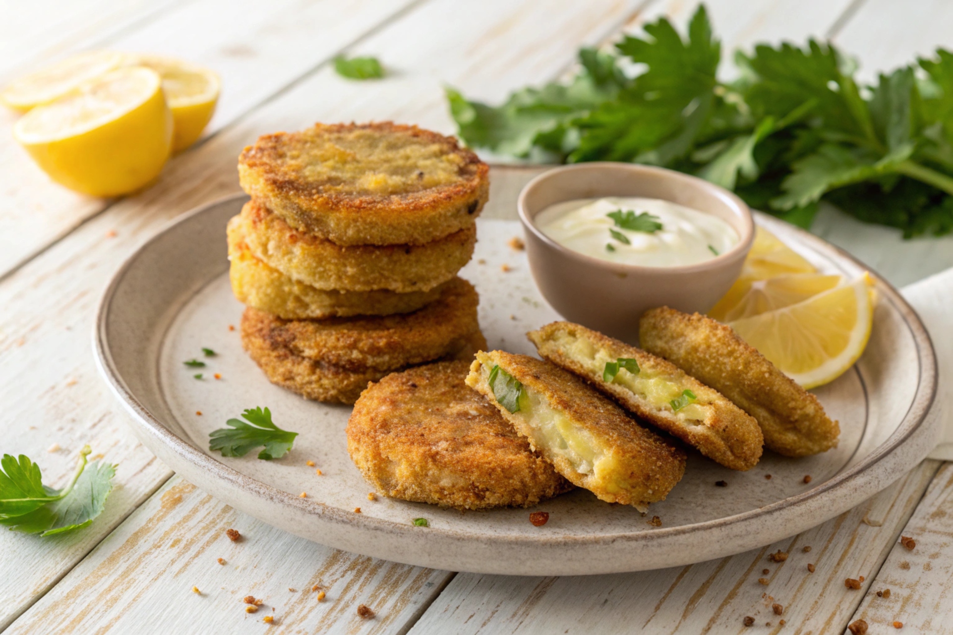 Tomates Verdes Fritos en Freidora de Aire - air fryer