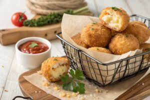 Croquetas de queso en freidora de aire