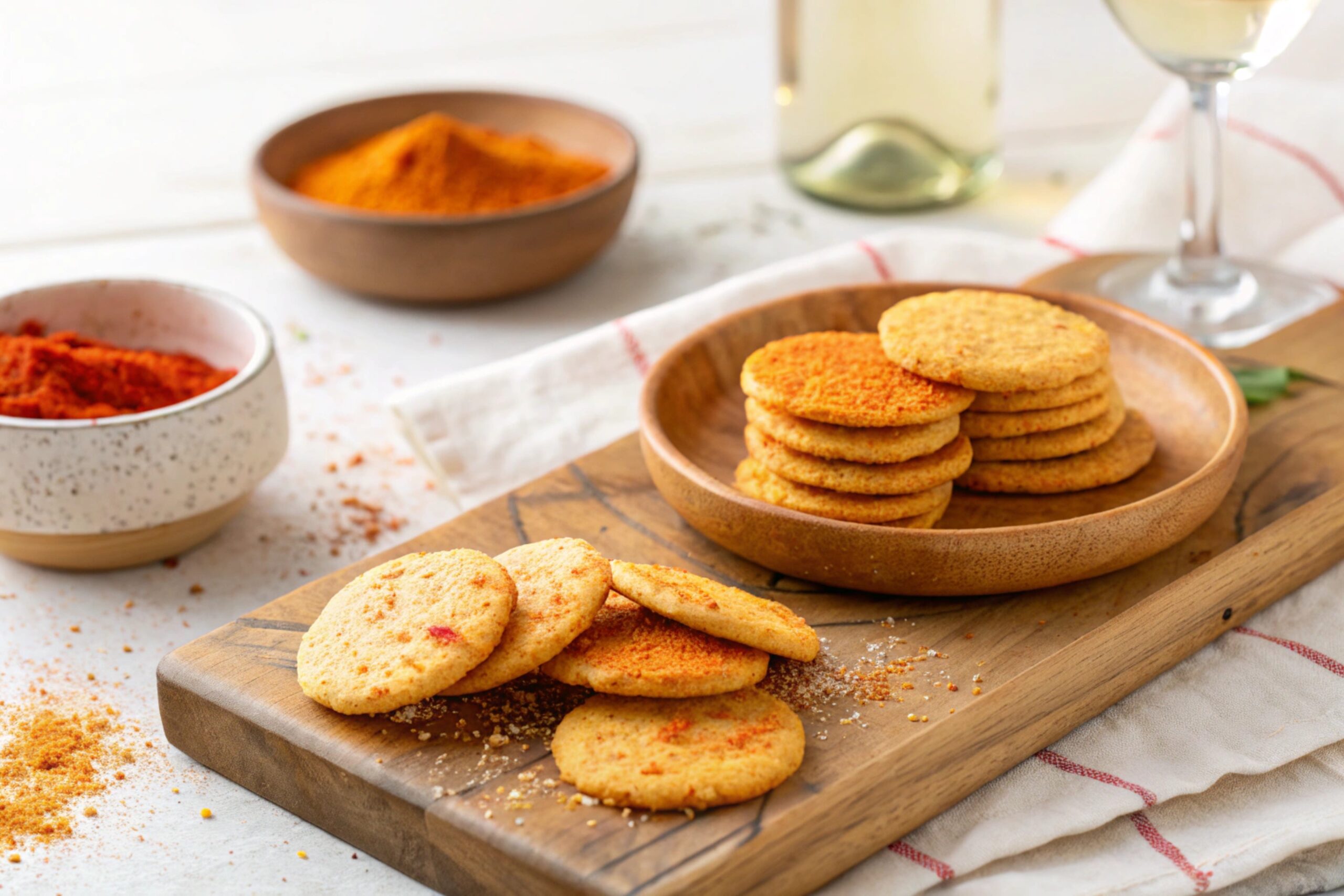 Galletas saladas al pimentón con freidora de aire - air fryer