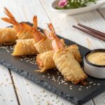 Gambas en hojaldre con freidora de aire