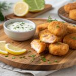 Nuggets de salmón en freidora de aire