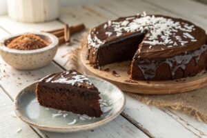 Tarta de chocolate con coco en Airfryer