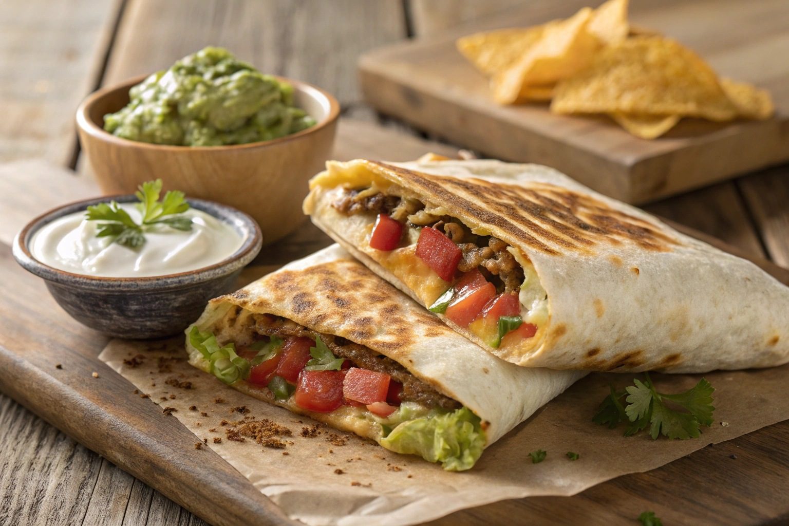 Wrap Crujiente estilo Taco Bell en Freidora de Aire