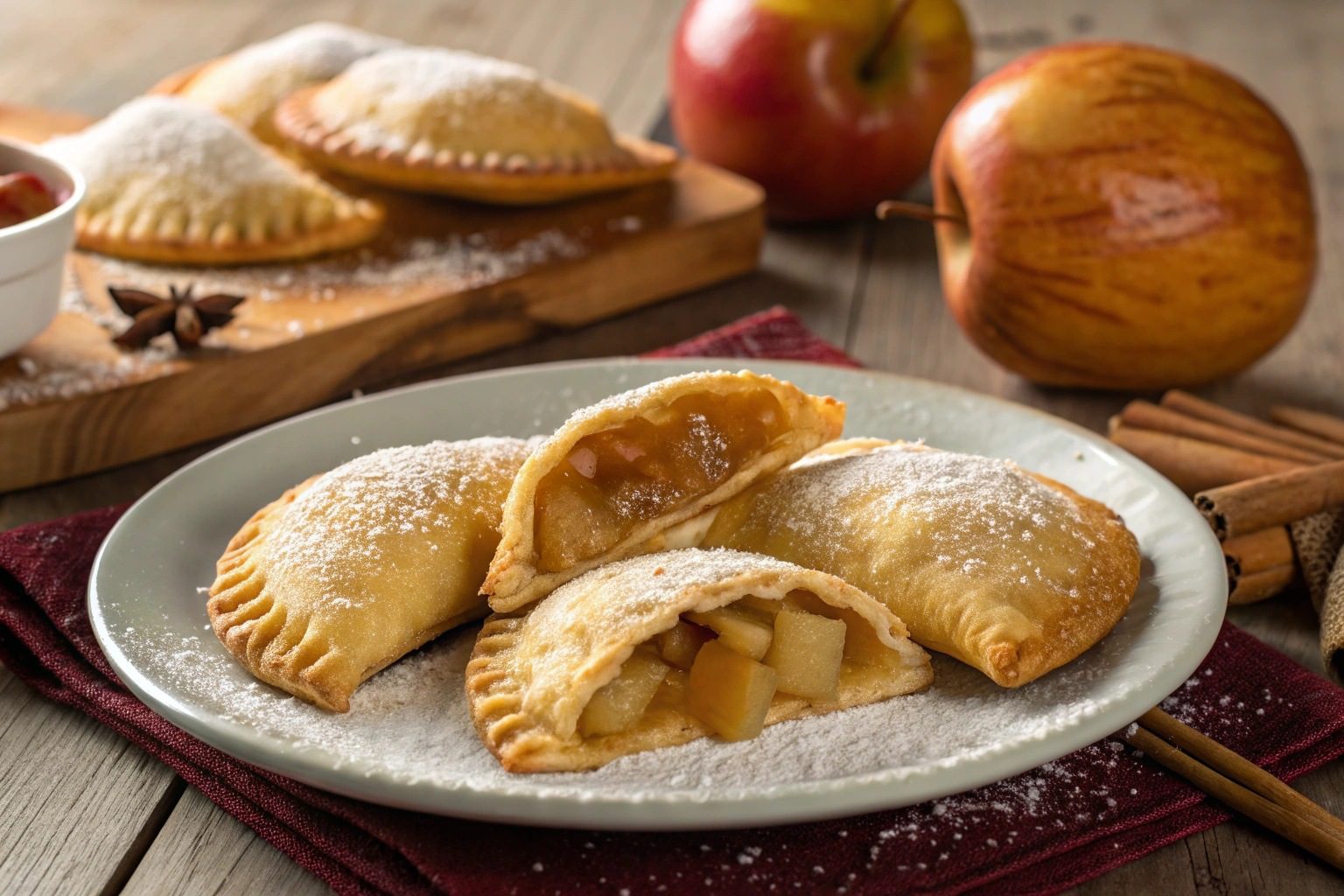 Empanadillas de manzana en freidora de aire
