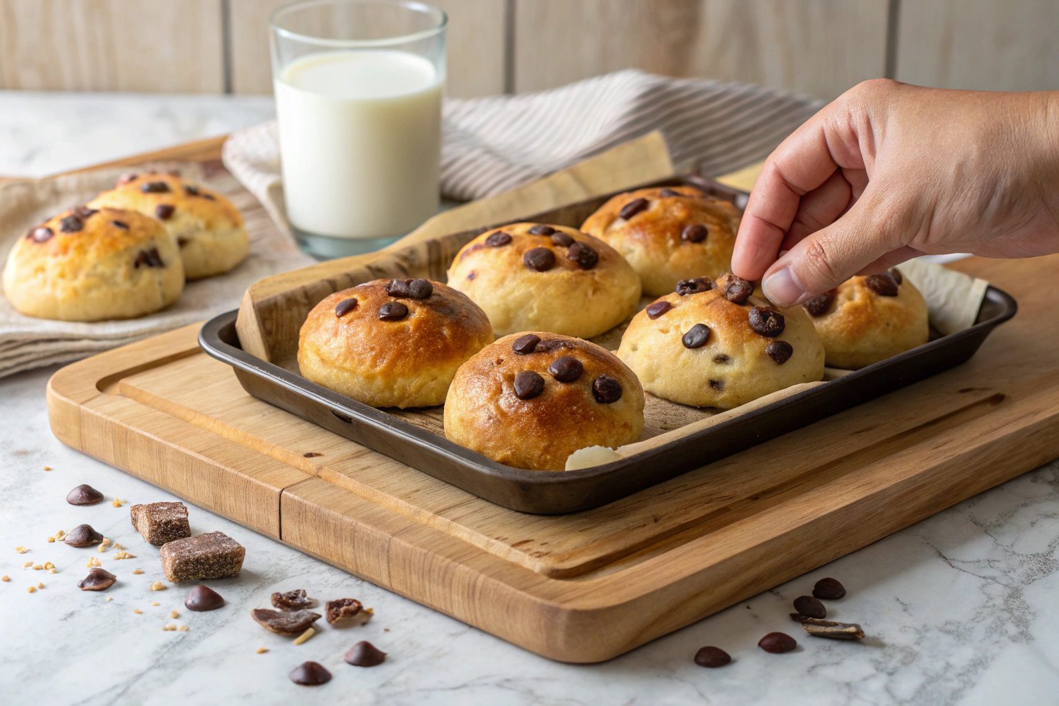 Bollitos de leche en freidora de aire - airfryer (6-8 unidades)