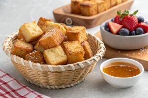 Bocaditos de Tostadas Francesas en Air Fryer