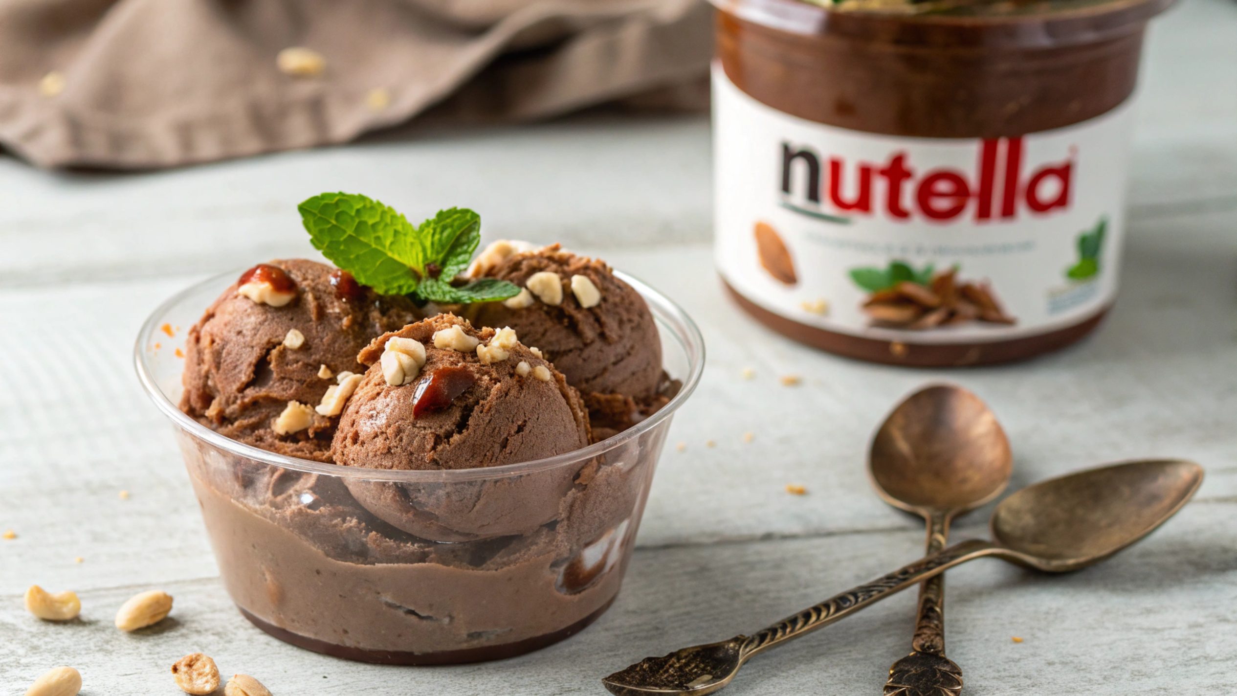 Helado cremoso de Nutella con Thermomix