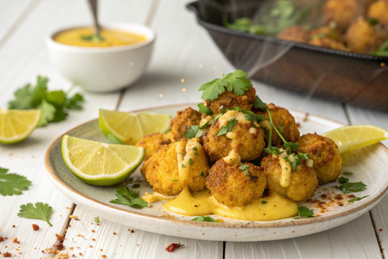 Coliflor al Curry en Freidora de Aire