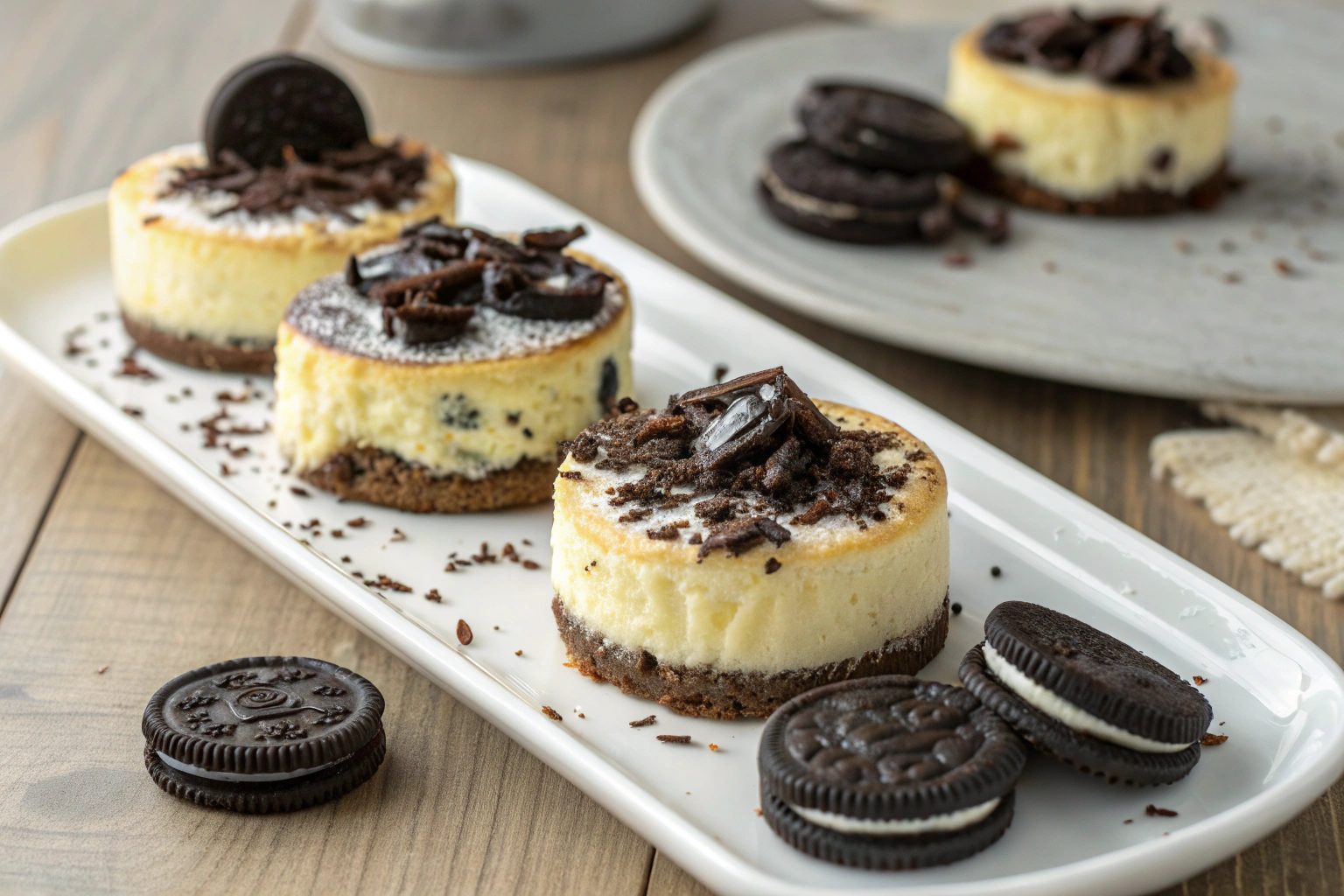 Mini tartas de queso OREO en freidora de aire