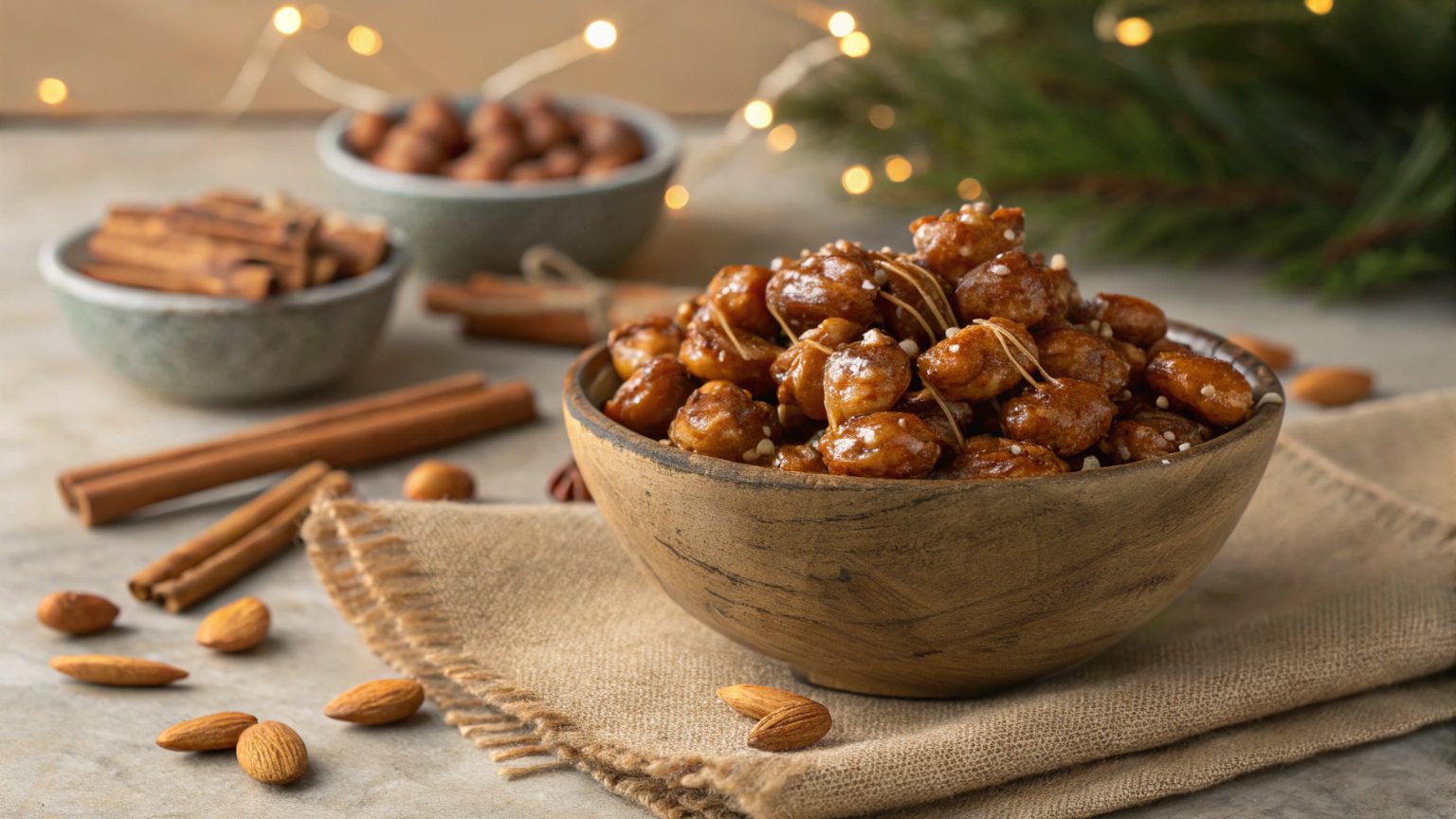 Nueces caramelizadas irresistibles en freidora de aire