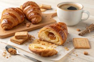 Croissants rellenos de galleta Lotus en freidora de aire
