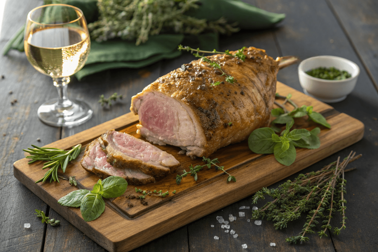 Cordero a las finas hierbas con freidora de aire - airfryer
