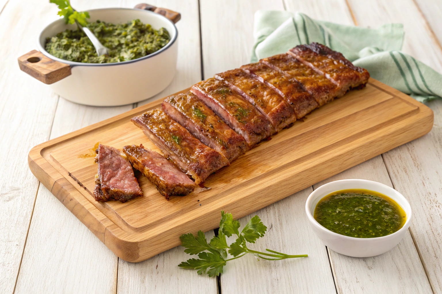 Costillas marinadas en freidora de aire