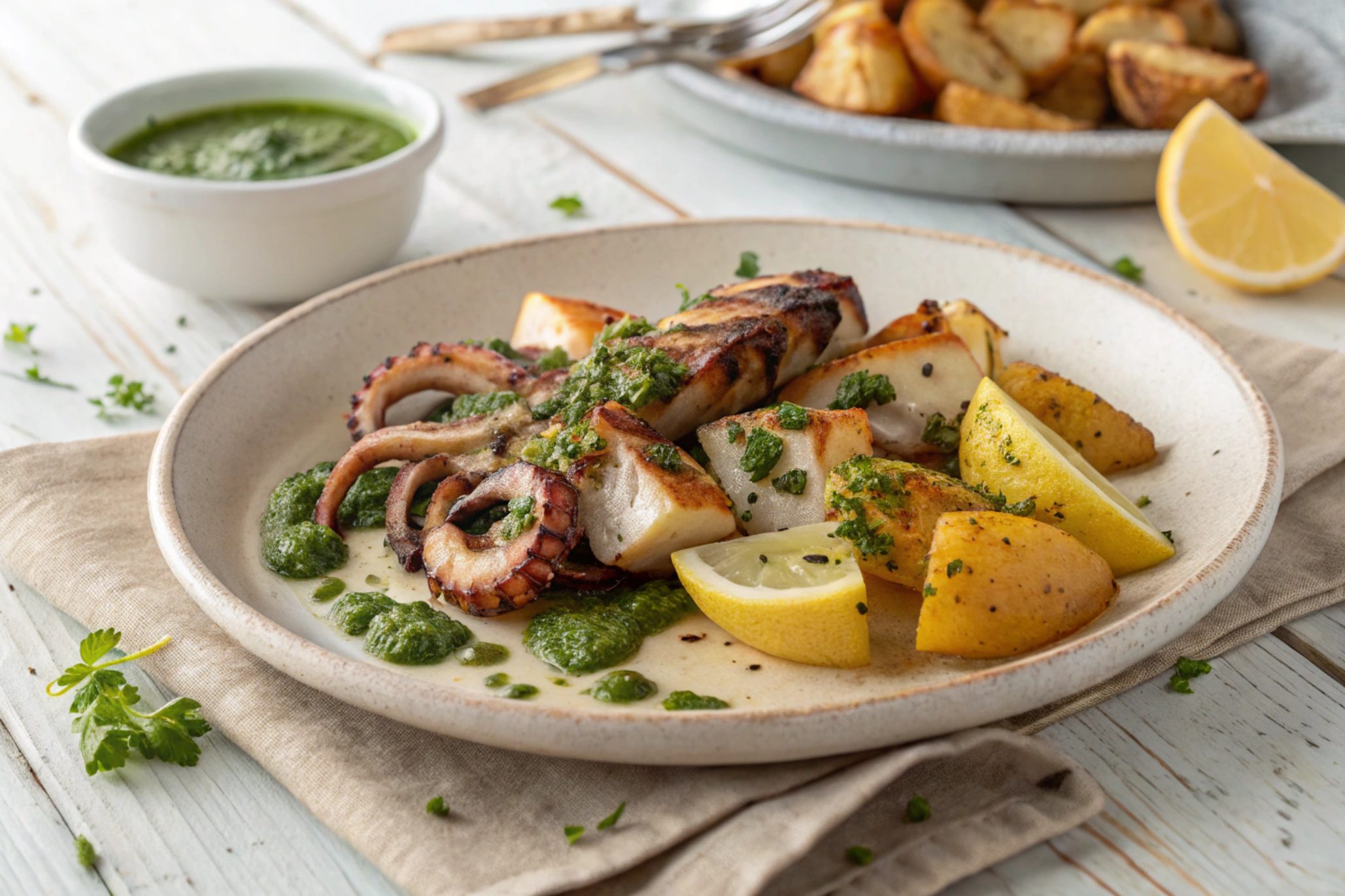 Sepias con Patatas en Freidora de Aire - airfryer