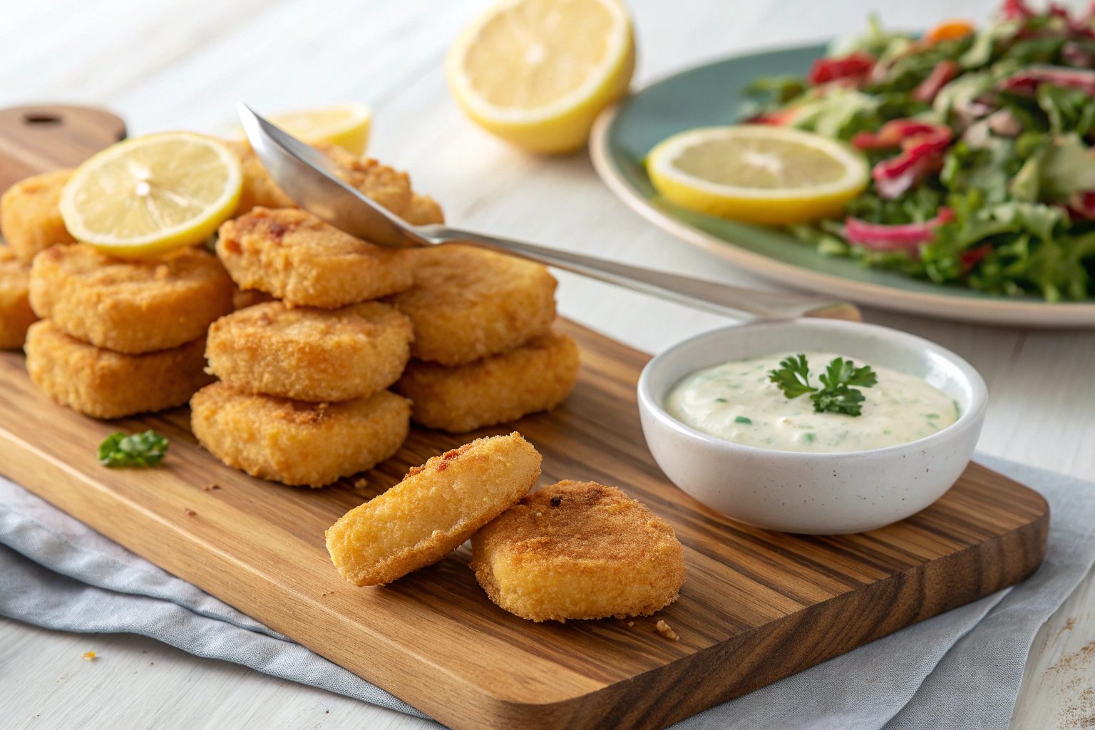 Nuggets de atún con solo 3 ingredientes en freidora de aire