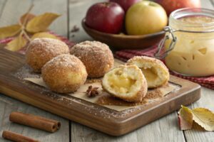 Bombas de Tarta de Manzana en Freidora de Aire