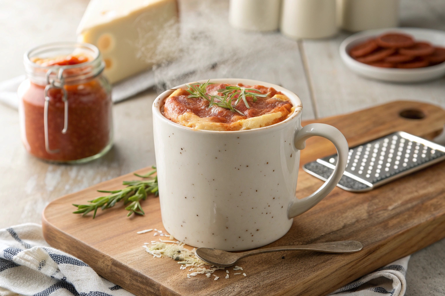 Pizza en Taza en Freidora de Aire