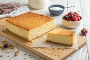 Bizcocho de queso en freidora de aire