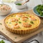 Quiche de gambas y queso en freidora de aire