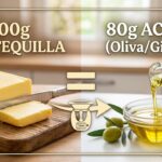 Equivalencia entre aceite y mantequilla para las recetas