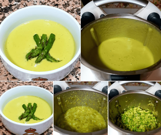 Crema de esparragos verdes con thermomix