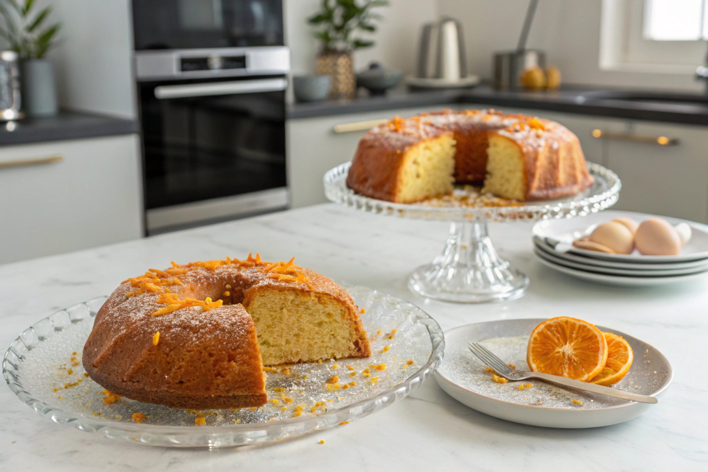 Bizcocho de naranja con Thermomix