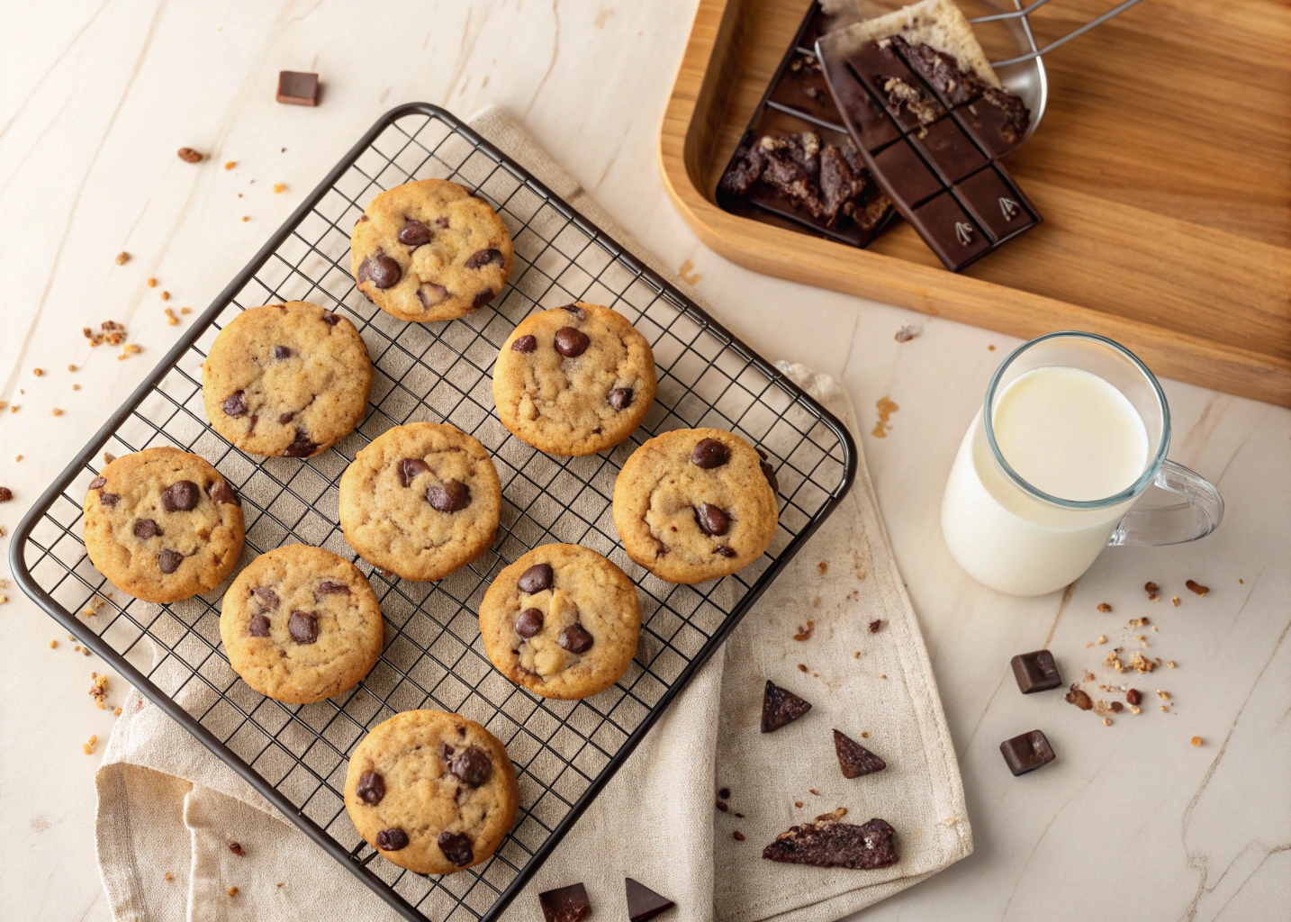 Galletas con chips de chocolate en freidora de aire - airfryer
