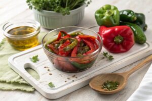 pimientos asados en freidora de aire – air fryer