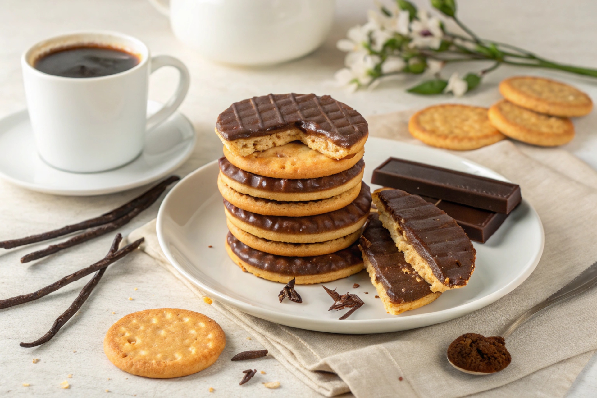 Galletas Digestive de Chocolate Saludables en Freidora de Aire - air fryer