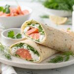 Wrap de salmón ahumado con queso crema y eneldo en Thermomix
