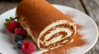 Brazo de tiramisú con Thermomix