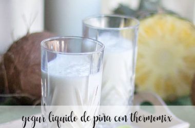 yogur liquido de piña con thermomix